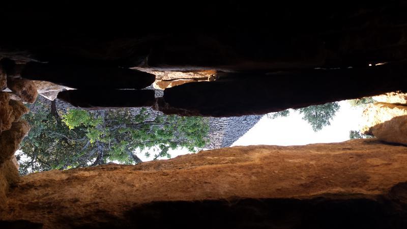 View from inside a borie near Gordes, France